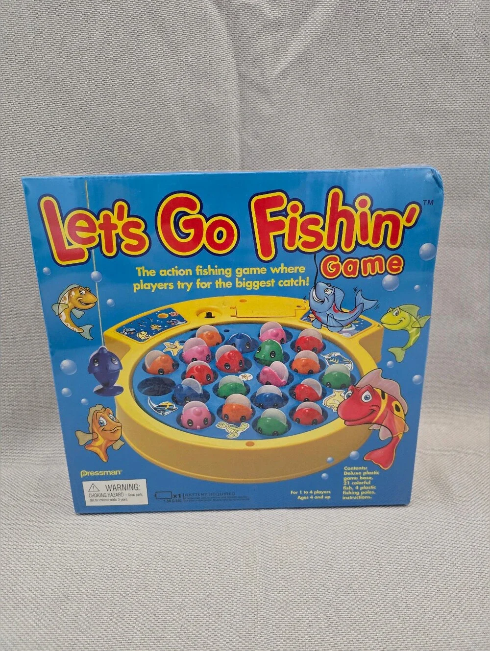 Pressman Lets Go Fishin Game Factory Sealed New In Box Spinning Board Game